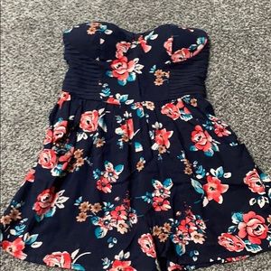 Cute floral strapless Romper